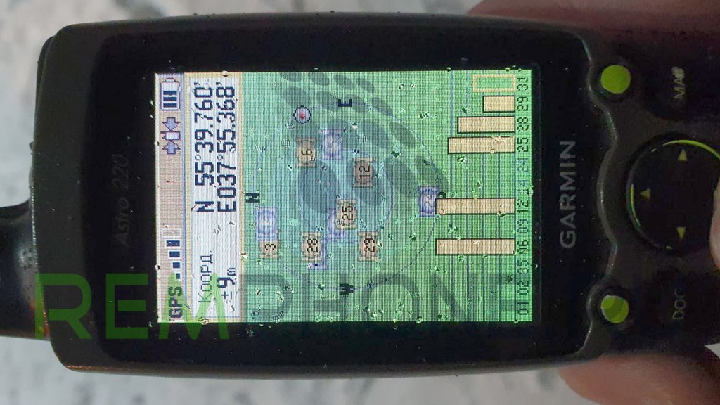 Garmin Astro 220 не работает GPS